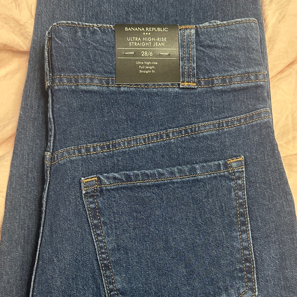 Banana Republic Dark Blue Straight Jeans
